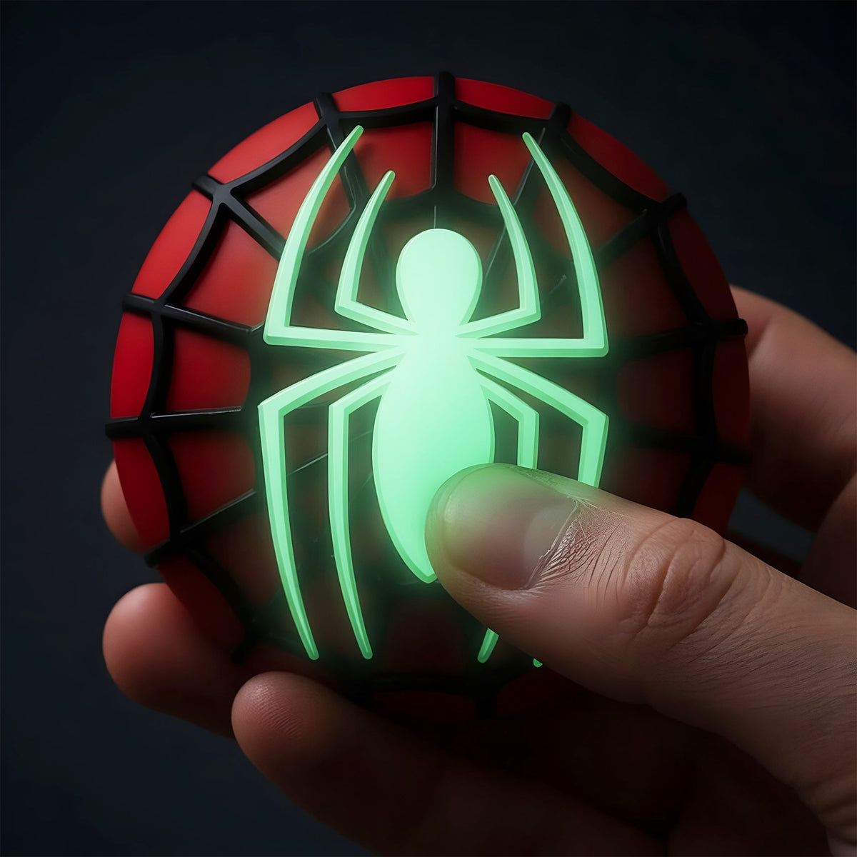 Spider-Man Glow Emblem Squishes, 9 Pack