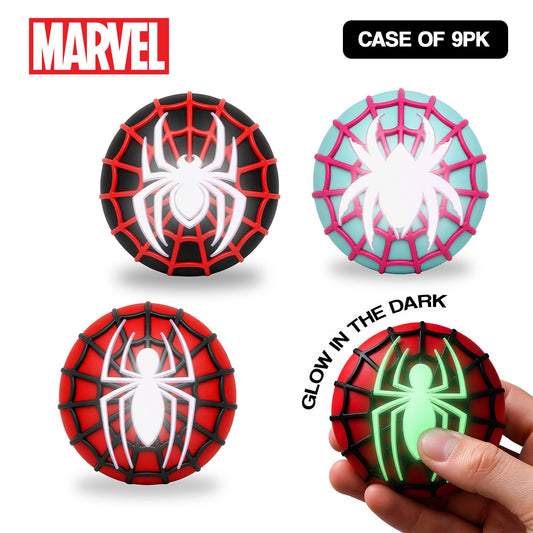 Spider-Man Glow Emblem Squishes, 9 Pack