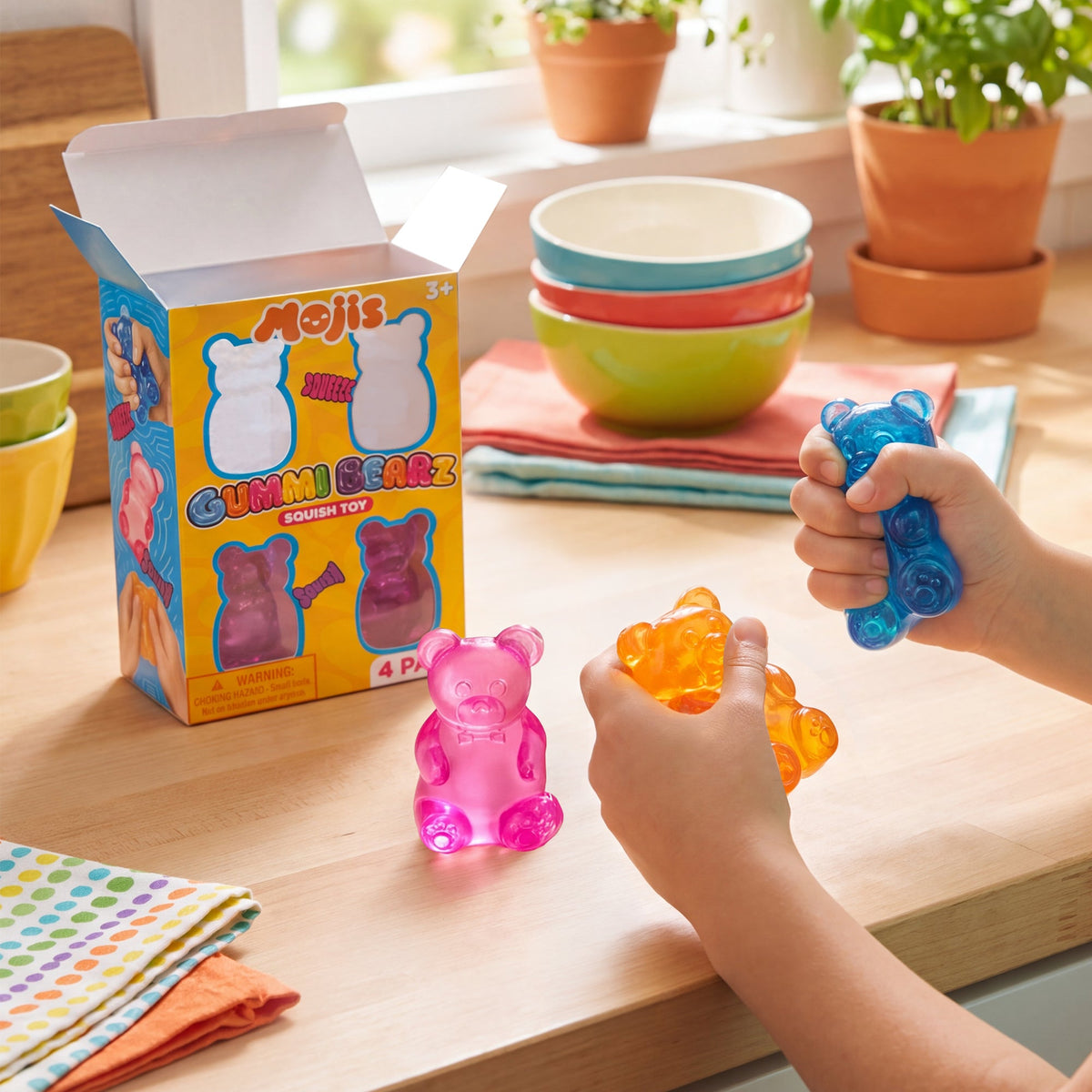 Gummi Bearz Squishy, 4 Pack